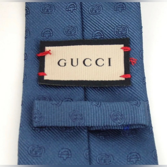 GUCCI Interlocking GG Horsebit Silk Tie ๐ฅ๐ - Picture 5 of 17